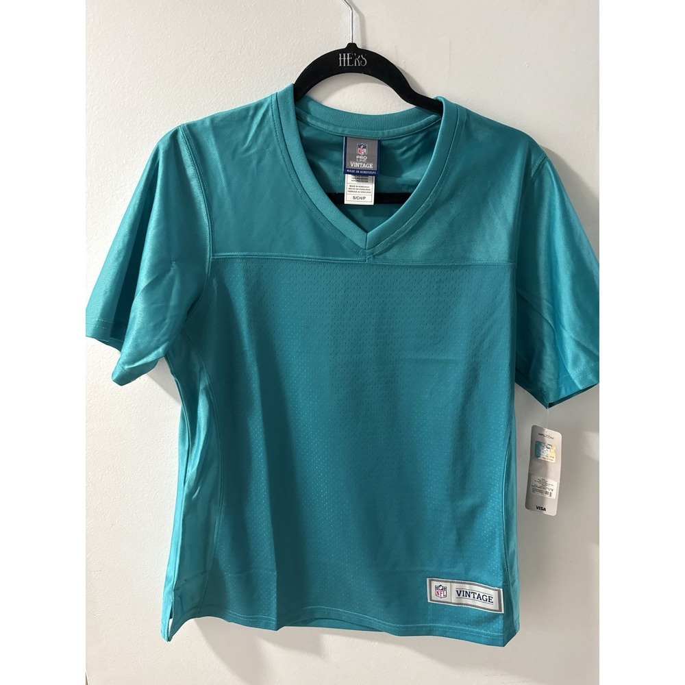 Miami Dolphins Jersey Womens S Blank Jersey Vintage Pro Line Green NWT